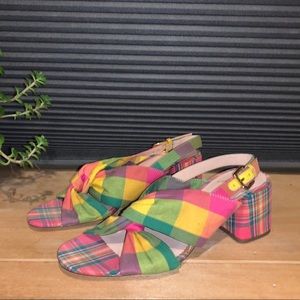 J Crew Plaid Sandals